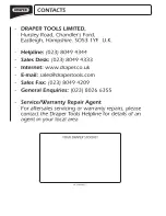 Preview for 22 page of Draper BCD5 Instructions For Use Manual