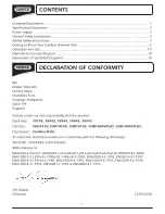 Preview for 2 page of Draper CHD1404VPLUS Instructions Manual