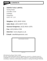 Preview for 12 page of Draper CHD1404VPLUS Instructions Manual