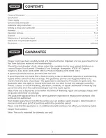 Preview for 2 page of Draper CHD182VLI Instructions For