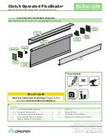 Draper Clutch-Operated FlexShade Installation & Operation Instructions предпросмотр