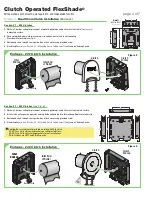 Preview for 4 page of Draper Clutch Operated FlexShade Installation & Operation Instructions