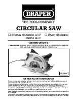 Draper CS153 Instructions Manual preview