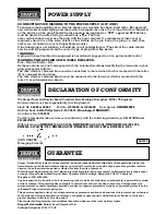 Preview for 2 page of Draper CS16300 Instructions