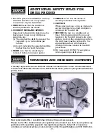 Предварительный просмотр 6 страницы Draper D16/16 Instructions Manual