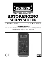 Draper DMM11 Instructions Manual preview