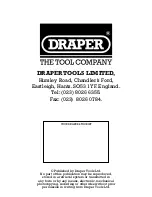 Preview for 8 page of Draper DMM11 Instructions Manual