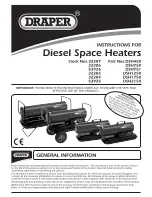 Preview for 1 page of Draper DSH1250 Instructions Manual