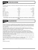 Preview for 3 page of Draper DSWP1000 Instructions For