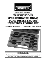 Preview for 1 page of Draper DTK-FORD 52576 Instructions