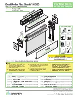 Предварительный просмотр 1 страницы Draper Dual Roller FlexShade NEXD Installation & Operation Instructions