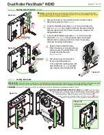 Предварительный просмотр 7 страницы Draper Dual Roller FlexShade NEXD Installation & Operation Instructions