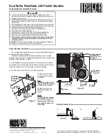 Предварительный просмотр 1 страницы Draper Dual Roller FlexShade with Pocket Headbox Installation Instructions