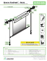 Предварительный просмотр 1 страницы Draper Exterior FlexShade Clutch Installation & Operation Instructions