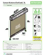 Предварительный просмотр 1 страницы Draper Exterior Motorized FlexShade XL Installation & Operation Instructions