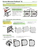 Предварительный просмотр 3 страницы Draper Exterior Motorized FlexShade XL Installation & Operation Instructions