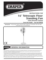 Предварительный просмотр 1 страницы Draper FAN9B Instructions Manual