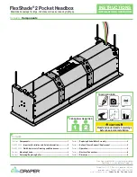 Draper FlexShade 2 Pocket Headbox Instructions Manual предпросмотр