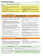 Preview for 2 page of Draper FlexShade BA Instructions Manual