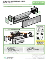 Draper FlexShade Slim NEXD Installation & Operation Instructions предпросмотр