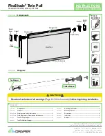 Предварительный просмотр 1 страницы Draper FlexShade Twin Pull Installation & Operation Instructions