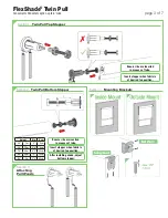 Предварительный просмотр 3 страницы Draper FlexShade Twin Pull Installation & Operation Instructions