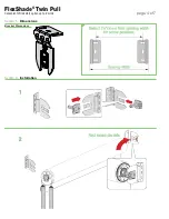 Предварительный просмотр 4 страницы Draper FlexShade Twin Pull Installation & Operation Instructions