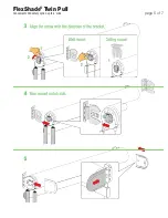 Предварительный просмотр 5 страницы Draper FlexShade Twin Pull Installation & Operation Instructions