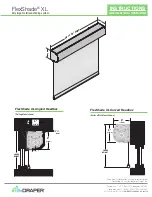 Draper FlexShade XL Installation & Operation Instructions предпросмотр