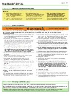 Preview for 2 page of Draper FlexShade ZIP XL Instructions Manual