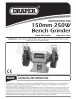 Draper G150C Instructions Manual предпросмотр