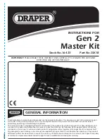 Предварительный просмотр 2 страницы Draper Gen 2 Master Kit Instructions Manual