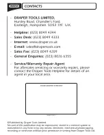 Предварительный просмотр 16 страницы Draper GHD150L Instructions Manual