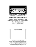 Preview for 3 page of Draper GS1500 Instructions