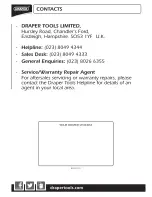 Preview for 36 page of Draper GTP33 Instructions Manual