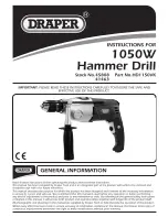 Предварительный просмотр 1 страницы Draper HD1150VK Instructions For