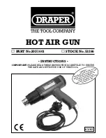 Preview for 1 page of Draper HG1601 Instructions Manual