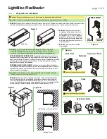 Предварительный просмотр 3 страницы Draper LightBloc FlexShade Installation & Operation Instructions