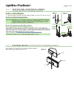 Предварительный просмотр 5 страницы Draper LightBloc FlexShade Installation & Operation Instructions