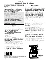 Draper Micro projector lift Installation & Operating Instruction preview