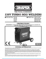 Draper MW1801AT Instructions Manual preview