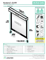 Предварительный просмотр 1 страницы Draper Nocturne + E 220V Instructions Installation & Operation