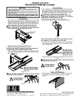 Предварительный просмотр 1 страницы Draper Panel Track FlexShade Installation Instructions