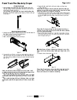 Предварительный просмотр 2 страницы Draper Panel Track FlexShade Installation Instructions