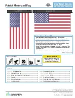 Предварительный просмотр 1 страницы Draper Patriot Motorized Flag 500101 Instructions Manual