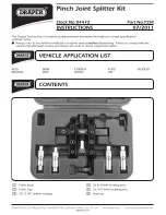 Preview for 1 page of Draper PJSK Instructions