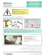 Draper Premier 220V Installation & Operation Instructions preview