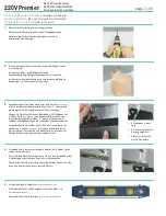 Предварительный просмотр 2 страницы Draper Premier 220V Installation & Operation Instructions