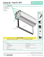 Предварительный просмотр 1 страницы Draper Premier XL Instructions Installation & Operation