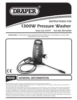 Предварительный просмотр 1 страницы Draper PW1600A Instructions Manual